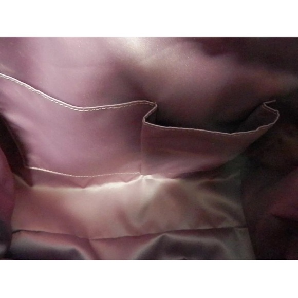 Coach Champagne Leather Gold Sequined Poppy Signature East West Satchel PERFECT! - Picture 4 of 4